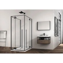 Душевой уголок 89,4х88,5 см Abber Eins AG06099B прозрачное