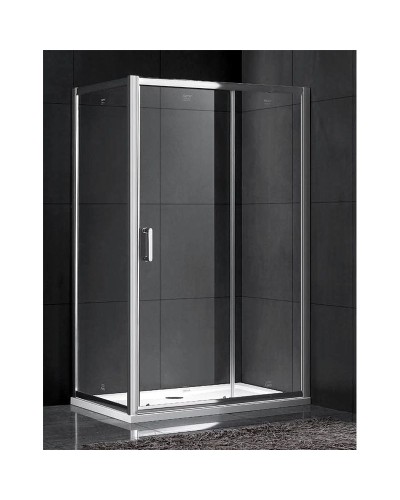 Душевой уголок Gemy Victoria 120х80 профиль Хром стекло прозрачное