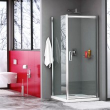 Душевой уголок WasserKRAFT Salm 90x100 27I18 профиль Хром стекло прозрачное