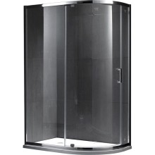 Душевой уголок Gemy Sunny Bay 100х90 профиль Хром стекло прозрачное