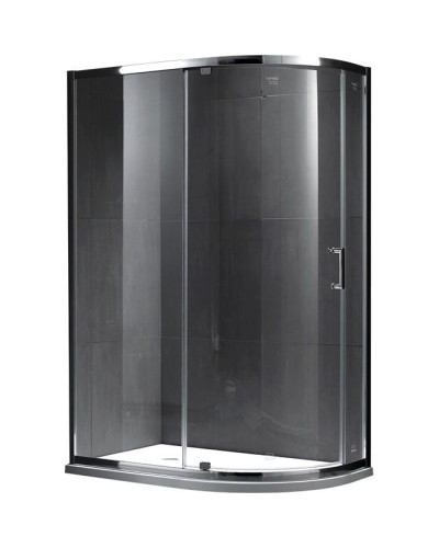 Душевой уголок Gemy Sunny Bay 100х90 профиль Хром стекло прозрачное