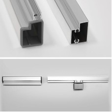 Душевой уголок WasserKRAFT Berkel 100x80 48P17 профиль Хром стекло прозрачное