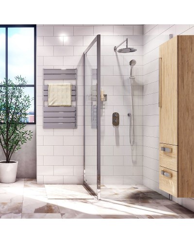 Душевой уголок WasserKRAFT Berkel 110x90 48P15 профиль Хром стекло прозрачное