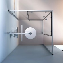 Душевой уголок 88,4х88,4 см Am.Pm X-Joy W94G-403-9090-MT прозрачное