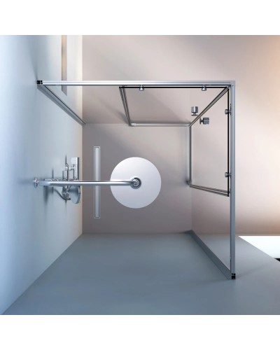 Душевой уголок 88,4х88,4 см Am.Pm X-Joy W94G-403-9090-MT прозрачное