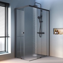 Душевой уголок 118,4х78,4 см Am.Pm X-Joy W94G-403-12080-BT прозрачное