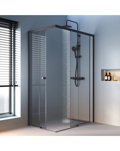 Душевой уголок 118,4х78,4 см Am.Pm X-Joy W94G-403-12080-BT прозрачное