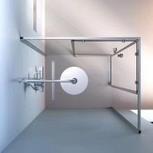 Душевой уголок 98,4х78,4 см Am.Pm X-Joy W94G-403-10080-MT прозрачное