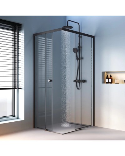 Душевой уголок 98,4х78,4 см Am.Pm X-Joy W94G-403-10080-BT прозрачное