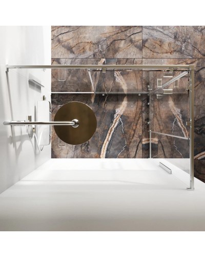 Душевой уголок 117,8х77,8 см Am.Pm Func W84G-403-12080-MT прозрачное