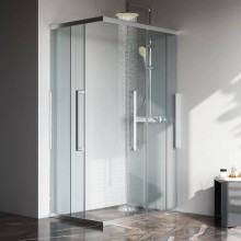 Душевой уголок 117,8х77,8 см Am.Pm Func W84G-403-12080-MT прозрачное