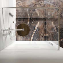 Душевой уголок 117,8х87,8 см Am.Pm Func W84G-403-12090-MT прозрачное