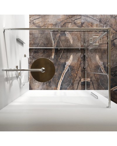 Душевой уголок 117,8х87,8 см Am.Pm Func W84G-403-12090-MT прозрачное