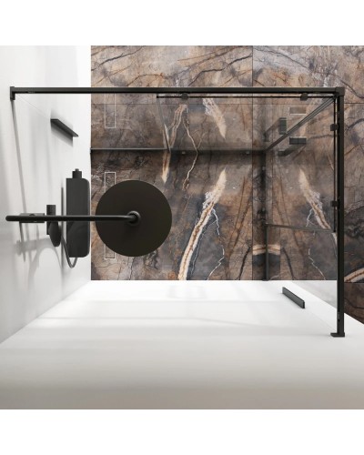 Душевой уголок 117,8х87,8 см Am.Pm Func W84G-403-12090-BT прозрачное