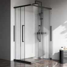 Душевой уголок 117,8х87,8 см Am.Pm Func W84G-403-12090-BT прозрачное