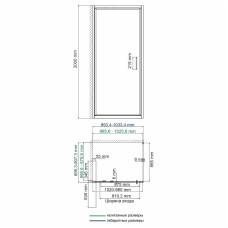Душевой уголок WasserKRAFT Salm 100x90 27I22 профиль Хром стекло прозрачное