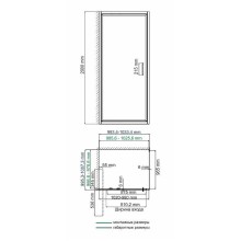 Душевой уголок WasserKRAFT Salm 100x100 27I19 профиль Хром стекло прозрачное