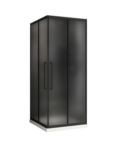 Душевой уголок 80х80 см Abber Schwarzer Diamant AG02080BMH матовое