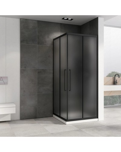 Душевой уголок 80х80 см Abber Schwarzer Diamant AG02080BMH матовое