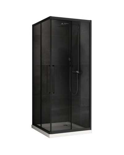 Душевой уголок 90х90 см Abber Schwarzer Diamant AG02090BDTH тонированное