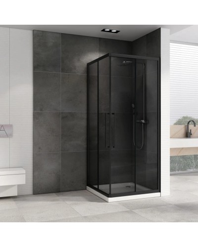 Душевой уголок 90х90 см Abber Schwarzer Diamant AG02090BDTH тонированное