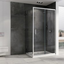 Душевой уголок 130х60 см Abber Schwarzer Diamant AG301305-S605 прозрачное