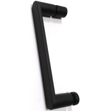 Душевой уголок 130х50 см Abber Schwarzer Diamant AG30130B-S50B прозрачное