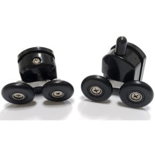 Душевой уголок 130х50 см Abber Schwarzer Diamant AG30130B-S50B-S50B прозрачное