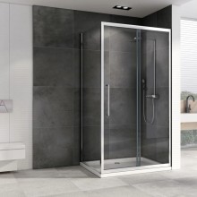 Душевой уголок 130х50 см Abber Schwarzer Diamant AG30130H-S50 прозрачное