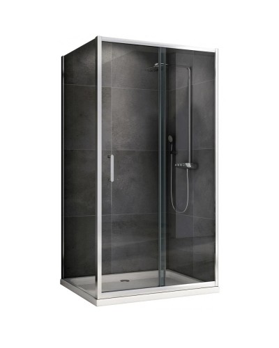 Душевой уголок 140х50 см Abber Schwarzer Diamant AG301405-S505 прозрачное