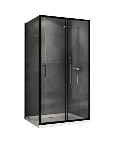 Душевой уголок 140х50 см Abber Schwarzer Diamant AG30140B5-S50B5 прозрачное