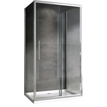 Душевой уголок 140х60 см Abber Schwarzer Diamant AG30140H-S60-S60 прозрачное