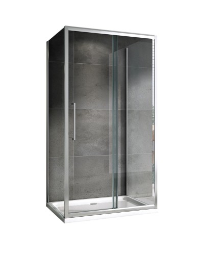 Душевой уголок 140х60 см Abber Schwarzer Diamant AG30140H-S60-S60 прозрачное