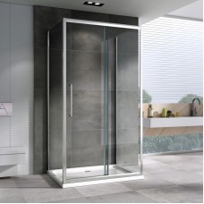 Душевой уголок 140х60 см Abber Schwarzer Diamant AG30140H-S60-S60 прозрачное