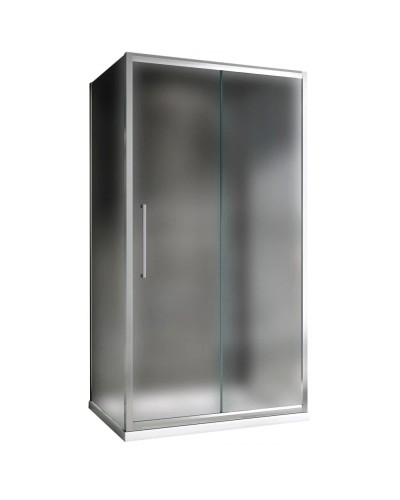 Душевой уголок 140х50 см Abber Schwarzer Diamant AG30140MH-S50M-S50M матовое