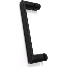 Душевой уголок 150х60 см Abber Schwarzer Diamant AG30150B-S60B-S60B прозрачное