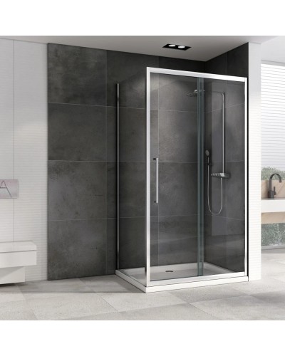 Душевой уголок 150х50 см Abber Schwarzer Diamant AG30150H-S50 прозрачное