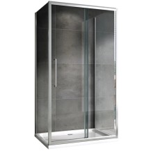 Душевой уголок 150х50 см Abber Schwarzer Diamant AG30150H-S50-S50 прозрачное