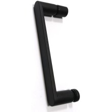 Душевой уголок 160х50 см Abber Schwarzer Diamant AG30160B-S50B прозрачное