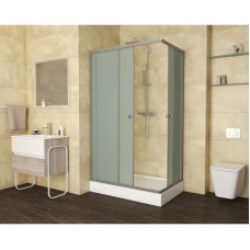 Душевой уголок с поддоном 100х80х195 см Niagara NG-018-14Q матовое