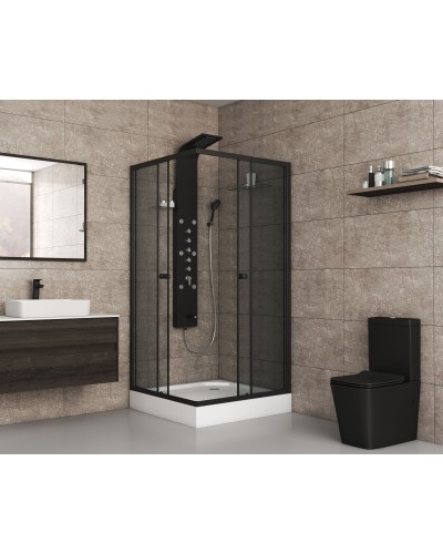 Душевой уголок с поддоном 100х100х195 см Niagara NG-010-14QT тонированное