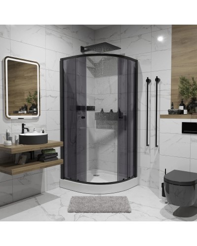 Душевой уголок с поддоном 80х80х195 см Niagara NG-003-14T тонированное