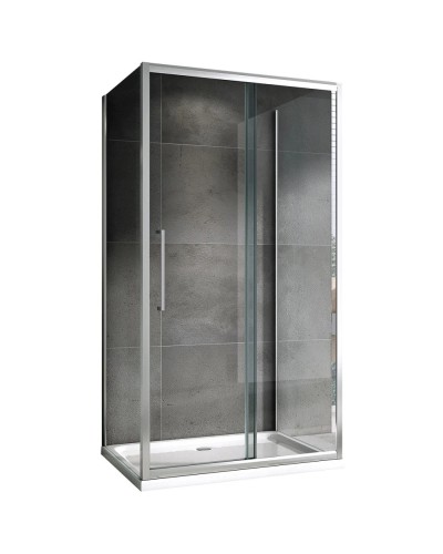 Душевой уголок 160х50 см Abber Schwarzer Diamant AG30160H-S50-S50 прозрачное