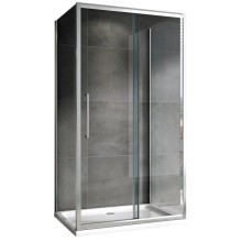 Душевой уголок 160х60 см Abber Schwarzer Diamant AG30160H-S60-S60 прозрачное