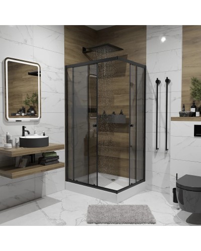 Душевой уголок с поддоном 120х90х195 см Niagara NG-129-14QT тонированное