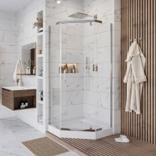 Душевой уголок с поддоном 100х100х195 см Niagara NG-010-14D прозрачное