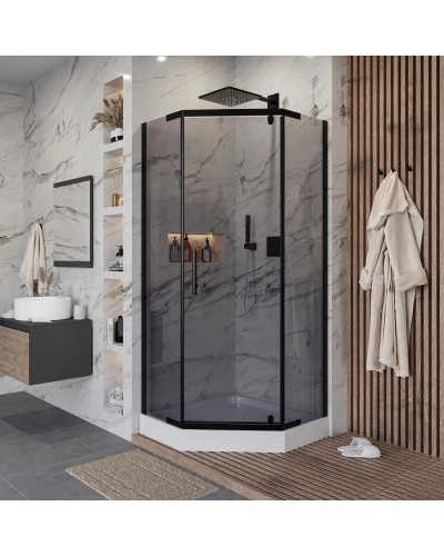 Душевой уголок с поддоном 90х90х195 см Niagara NG-009-14DT тонированное