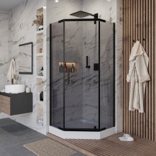 Душевой уголок с поддоном 100х100х195 см Niagara NG-010-14DT тонированное