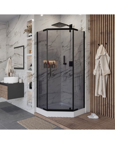 Душевой уголок с поддоном 100х100х195 см Niagara NG-010-14DT тонированное