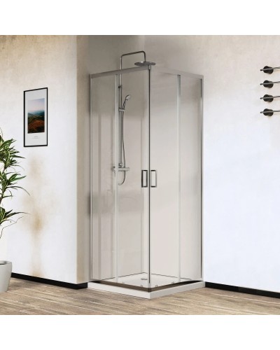Душевой уголок 80х80 см Vincea City VSS-5CT800CL прозрачное
